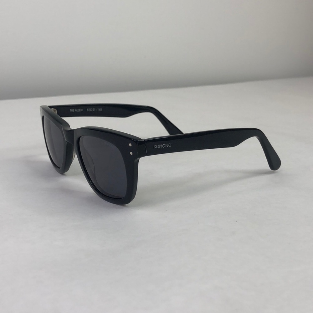 KOMONO Allen Glossy Black Sunglasses NEW - Picture 8 of 11